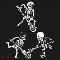 Skeleton Lacrosse Lover Spooky Vibes Halloween Costume Toddler Hoodie thumb 2