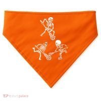 Skeleton Lacrosse Lover Spooky Vibes Halloween Costume USA-Made Doggie Bandana thumb 0