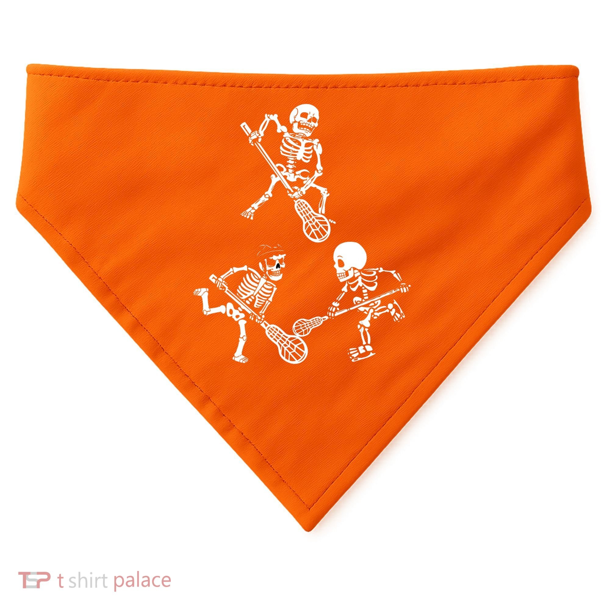 Skeleton Lacrosse Lover Spooky Vibes Halloween Costume USA-Made Doggie Bandana