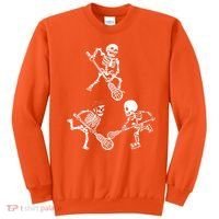 Skeleton Lacrosse Lover Spooky Vibes Halloween Costume Sweatshirt thumb 0
