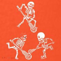 Skeleton Lacrosse Lover Spooky Vibes Halloween Costume Hat thumb 2