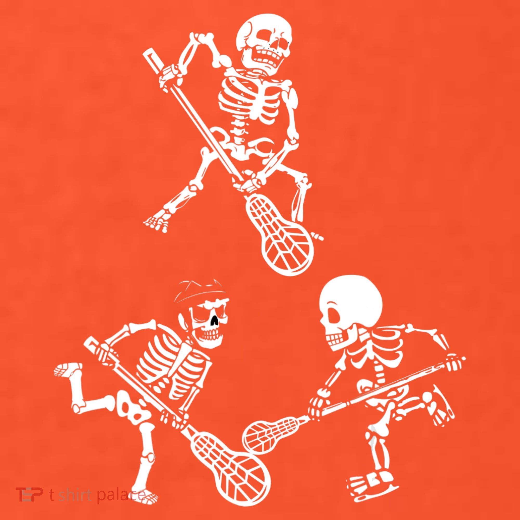 Skeleton Lacrosse Lover Spooky Vibes Halloween Costume Visor