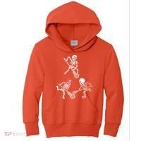 Skeleton Lacrosse Lover Spooky Vibes Halloween Costume Kids Hoodie thumb 0