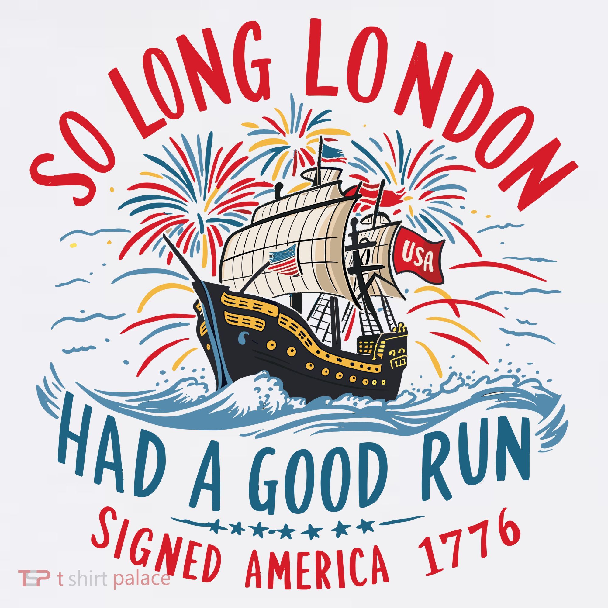 So Long London Had A Good Run Funny 4th Of July Apron