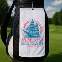 So Long London Had A Good Run Funny 4th Of July Golf Towel thumb 2