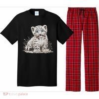 Snow Leopards Lovers Snow Leopard Pajama Set thumb 0