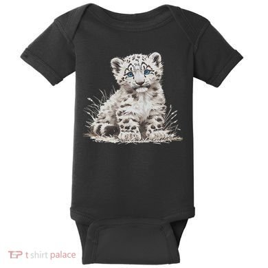 Snow Leopards Lovers Snow Leopard Baby Bodysuit