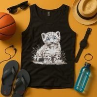 Snow Leopards Lovers Snow Leopard Tank Top thumb 4