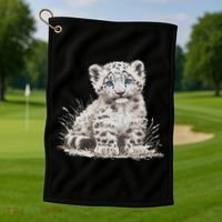 Snow Leopards Lovers Snow Leopard Golf Towel thumb 1