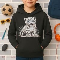 Snow Leopards Lovers Snow Leopard Kids Hoodie thumb 2