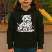 Snow Leopards Lovers Snow Leopard Kids Hoodie thumb 3