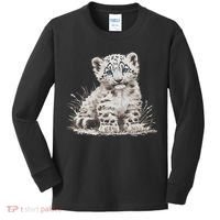 Snow Leopards Lovers Snow Leopard Kids Long Sleeve Shirt thumb 0