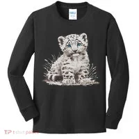 Snow Leopards Lovers Snow Leopard Kids Long Sleeve Shirt thumb 0