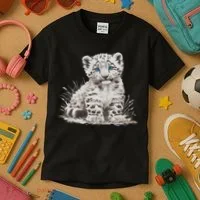 Snow Leopards Lovers Snow Leopard Kids T-Shirt thumb 3