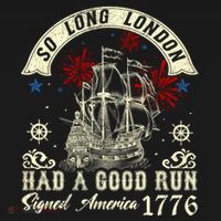 So Long London Had A Good Run Funny 4th Of July Backpack thumb 2