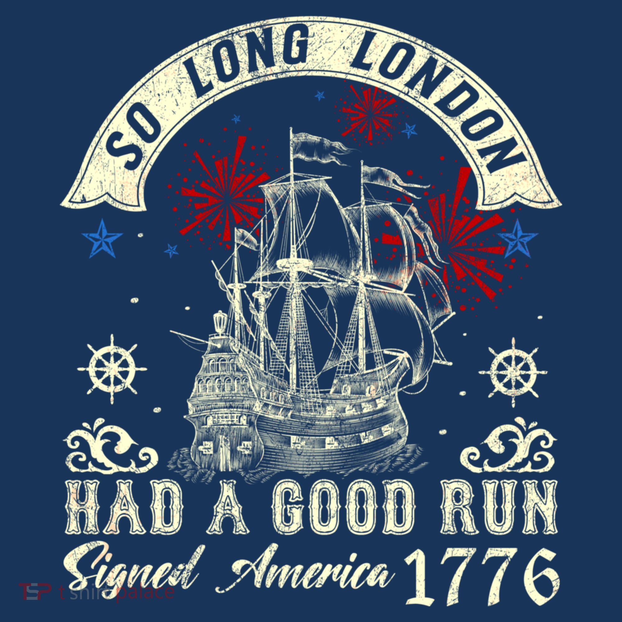 So Long London Had A Good Run Funny 4th Of July Polo