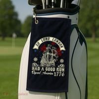 So Long London Had A Good Run Funny 4th Of July Golf Towel thumb 2
