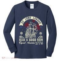 So Long London Had A Good Run Funny 4th Of July Kids Long Sleeve Shirt thumb 0