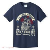 So Long London Had A Good Run Funny 4th Of July Kids T-Shirt thumb 0