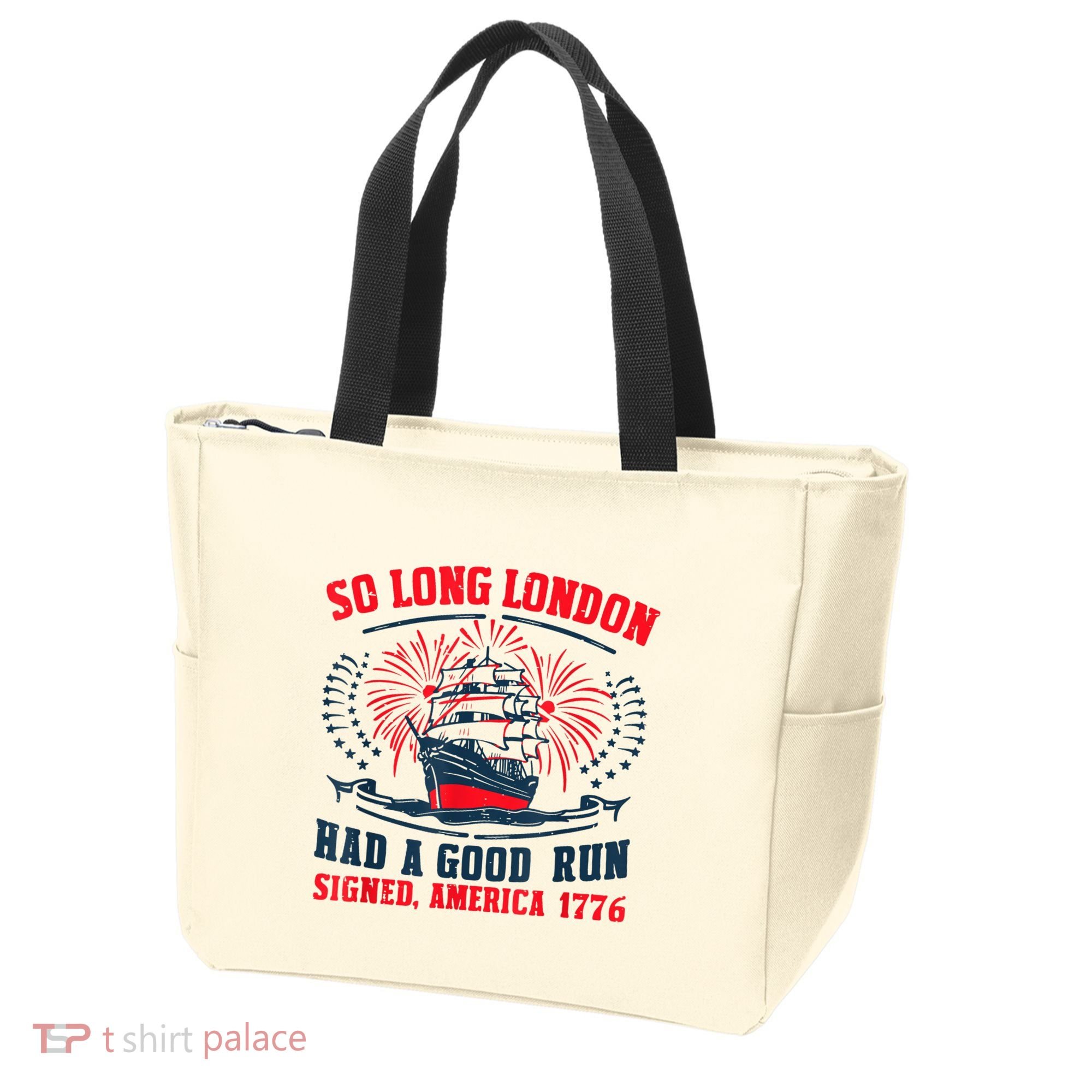 So Long London Had A Good Run Funny 4th Of July Tote Bag