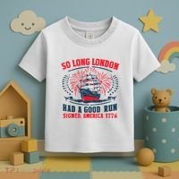 So Long London Had A Good Run Funny 4th Of July Toddler T-Shirt thumb 3