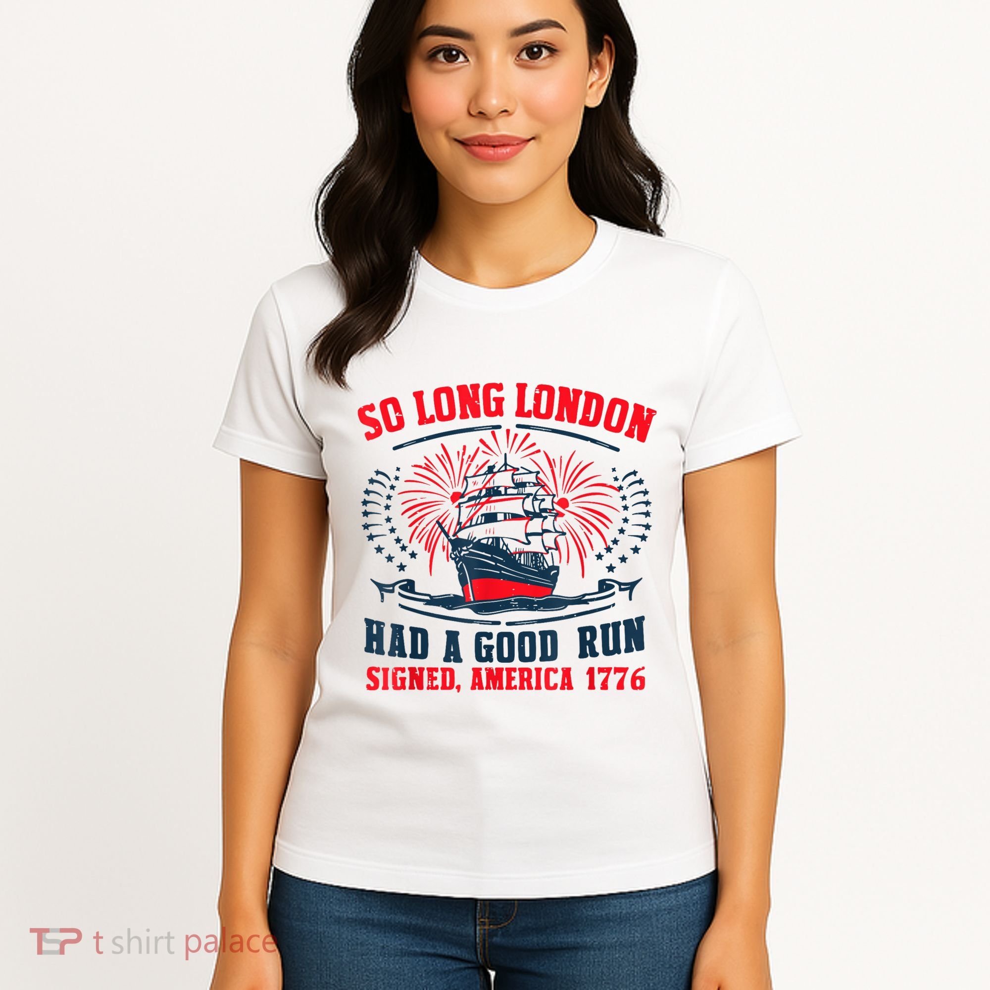 So Long London Had A Good Run Funny 4th Of July Women's T-Shirt