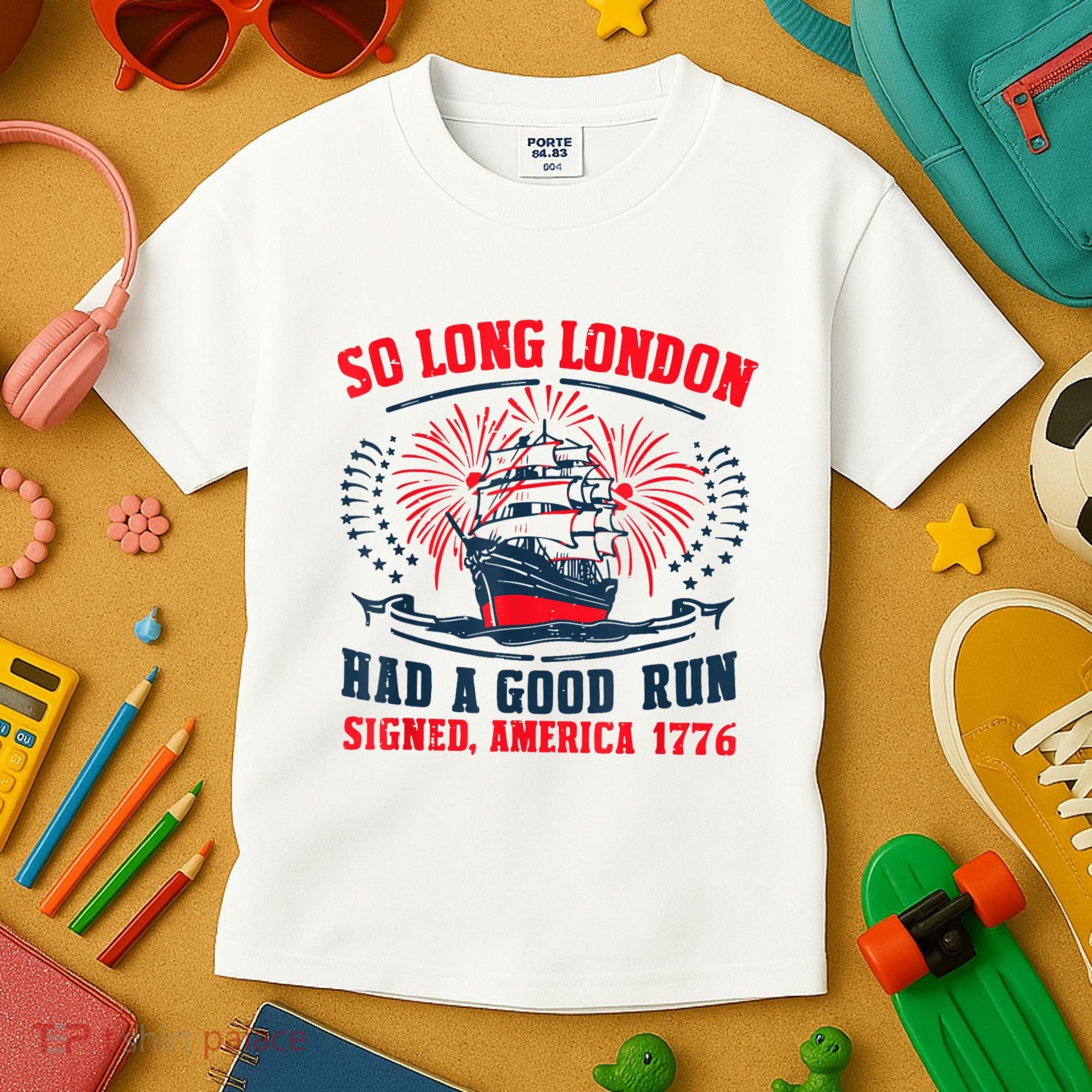 So Long London Had A Good Run Funny 4th Of July Kids T-Shirt