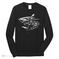 Sharks Lover Marine Biology Science Shark Long Sleeve Shirt thumb 0