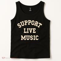 Support Live Music, Musicians Concertgoers Music Lovers Tank Top thumb 2