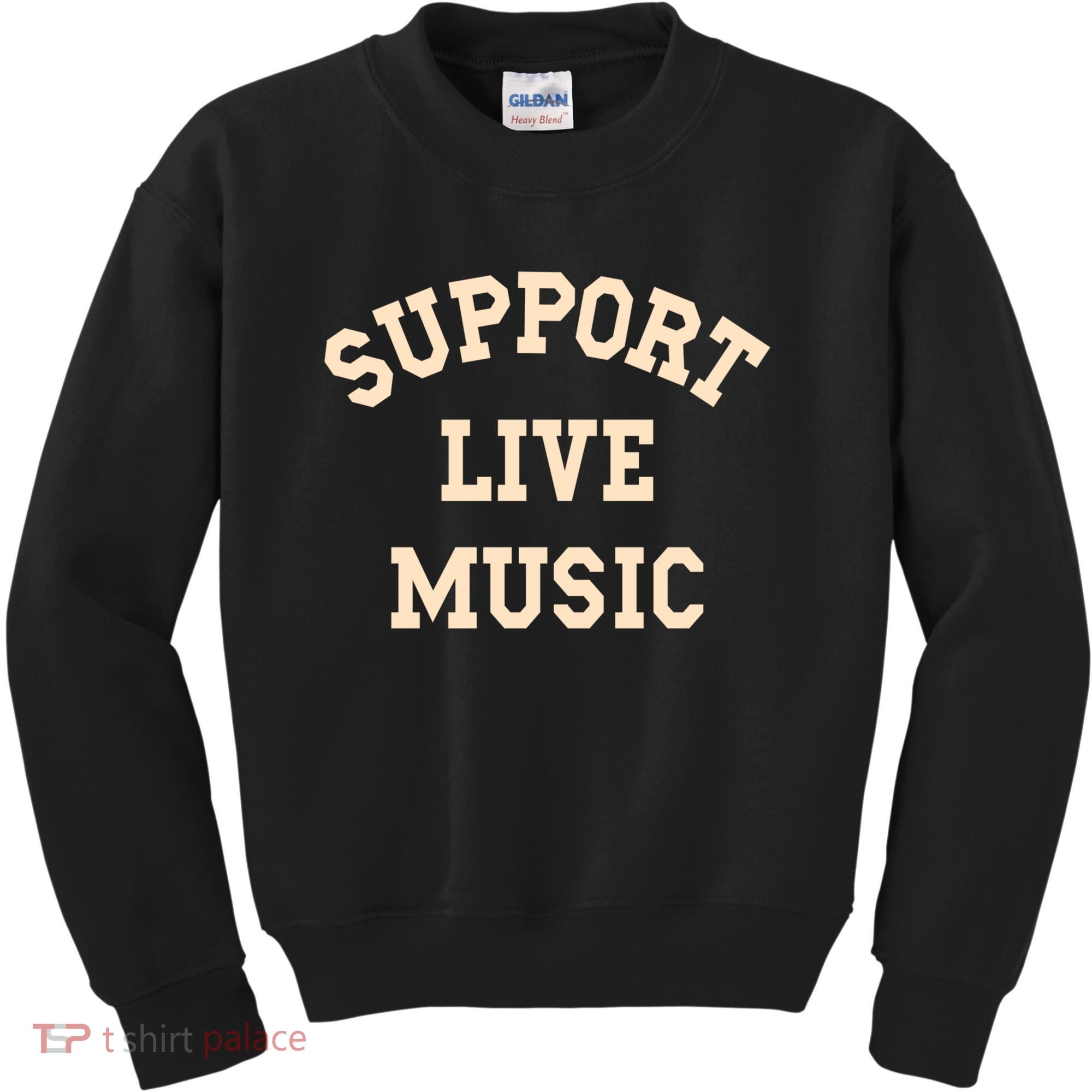 Support Live Music, Musicians Concertgoers Music Lovers Kids Sweatshirt