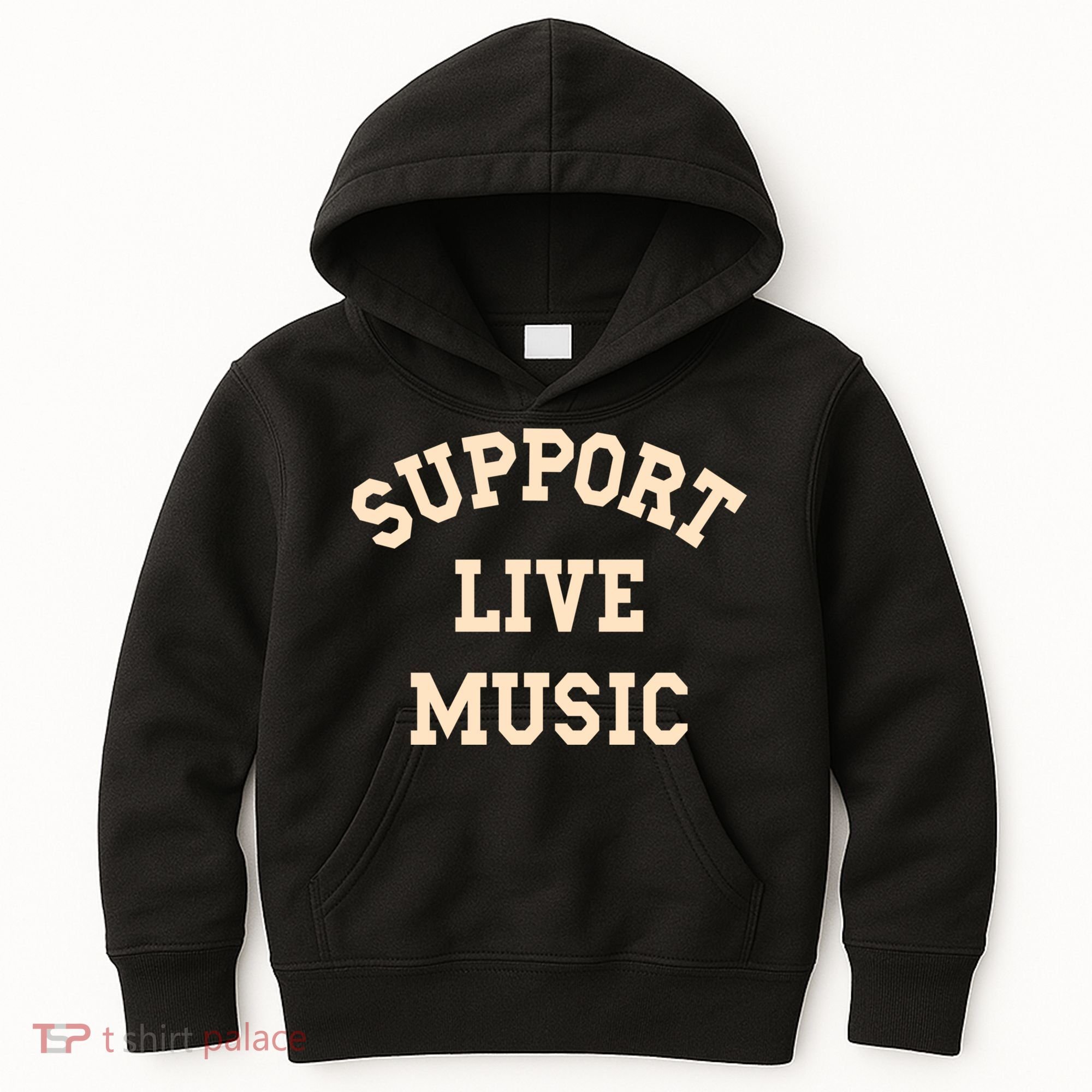 Support Live Music, Musicians Concertgoers Music Lovers Kids Hoodie