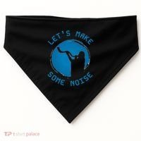 Shofar LetS Make Some Noise Rosh Hashanah USA-Made Doggie Bandana thumb 0