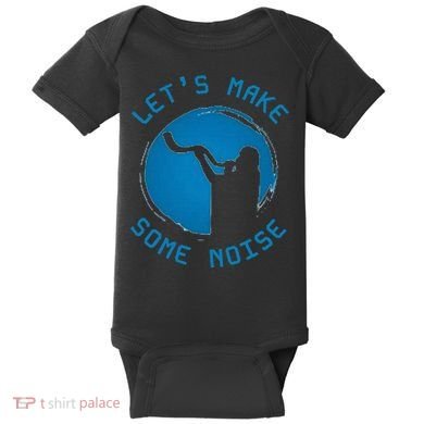 Shofar LetS Make Some Noise Rosh Hashanah Baby Bodysuit