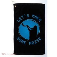 Shofar LetS Make Some Noise Rosh Hashanah Golf Towel thumb 0