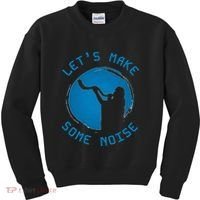 Shofar LetS Make Some Noise Rosh Hashanah Kids Sweatshirt thumb 0