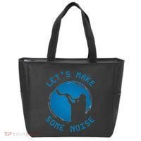 Shofar LetS Make Some Noise Rosh Hashanah Tote Bag thumb 0