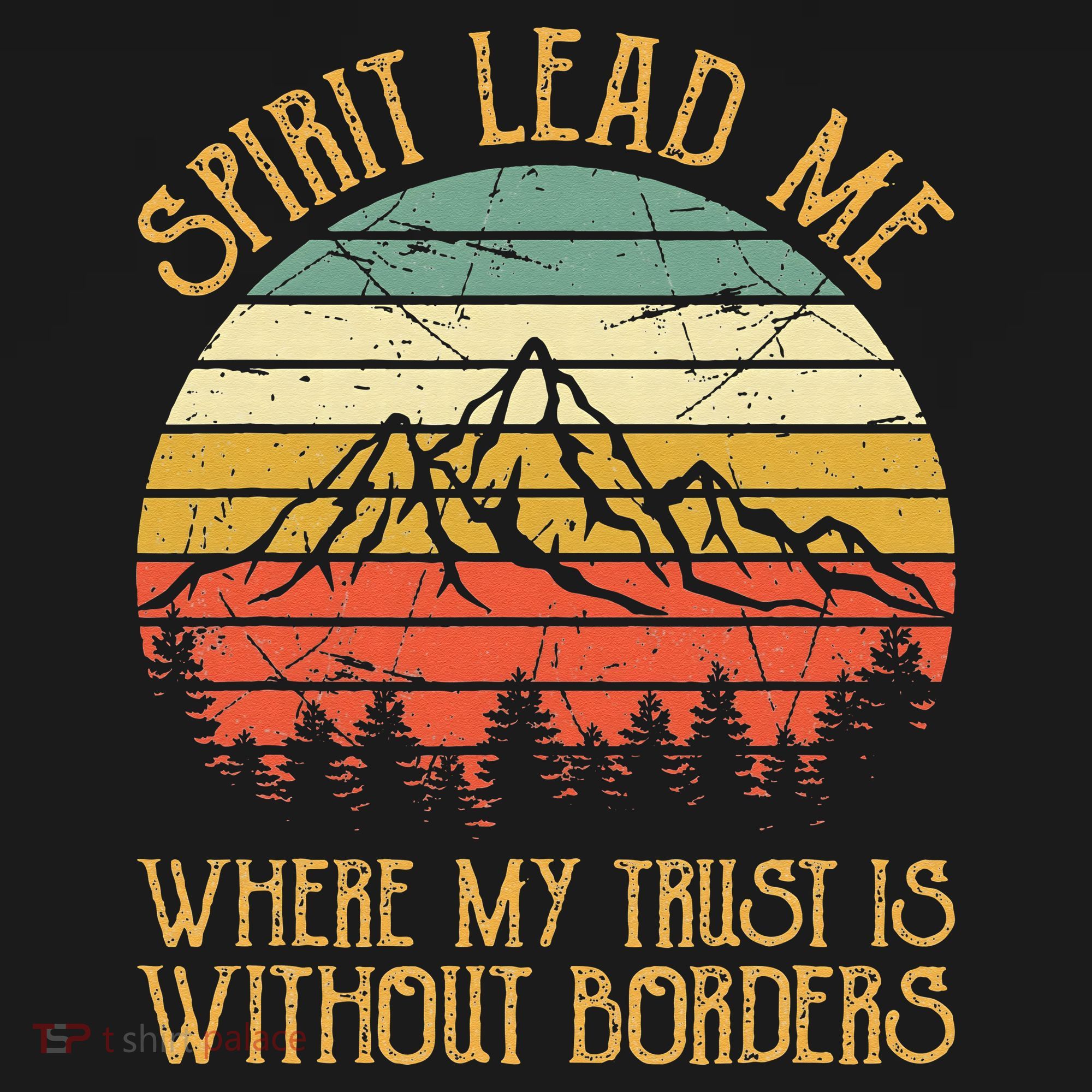 Spirit Lead Me Where My Trust Is Without Border Christian Women's Tank Top
