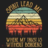 Spirit Lead Me Where My Trust Is Without Border Christian Hat thumb 2