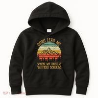 Spirit Lead Me Where My Trust Is Without Border Christian Kids Hoodie thumb 0