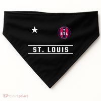 St Louis Missouri Fleur De Lis Badge USA-Made Doggie Bandana thumb 0