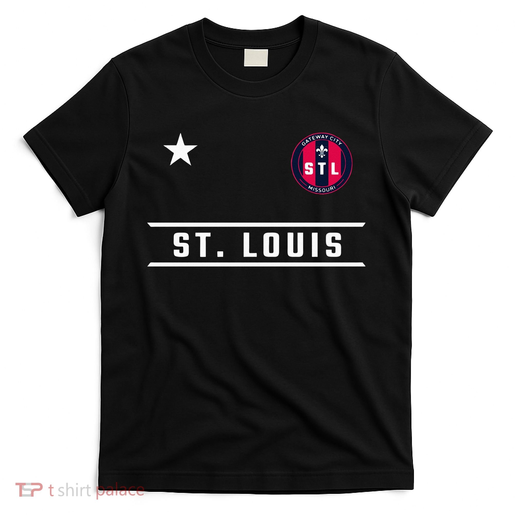 St Louis Missouri Fleur De Lis Badge T-Shirt