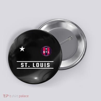 St Louis Missouri Fleur De Lis Badge Button