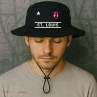 St Louis Missouri Fleur De Lis Badge Bucket Hat thumb 2