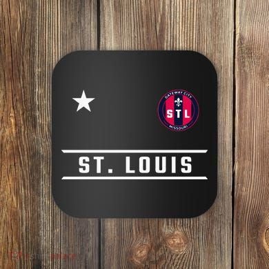 St Louis Missouri Fleur De Lis Badge Coaster