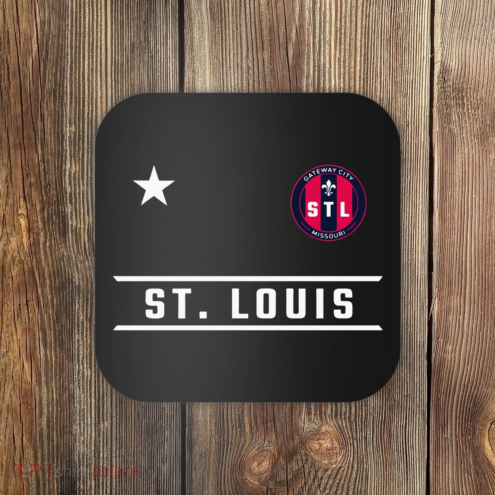 St Louis Missouri Fleur De Lis Badge Coaster