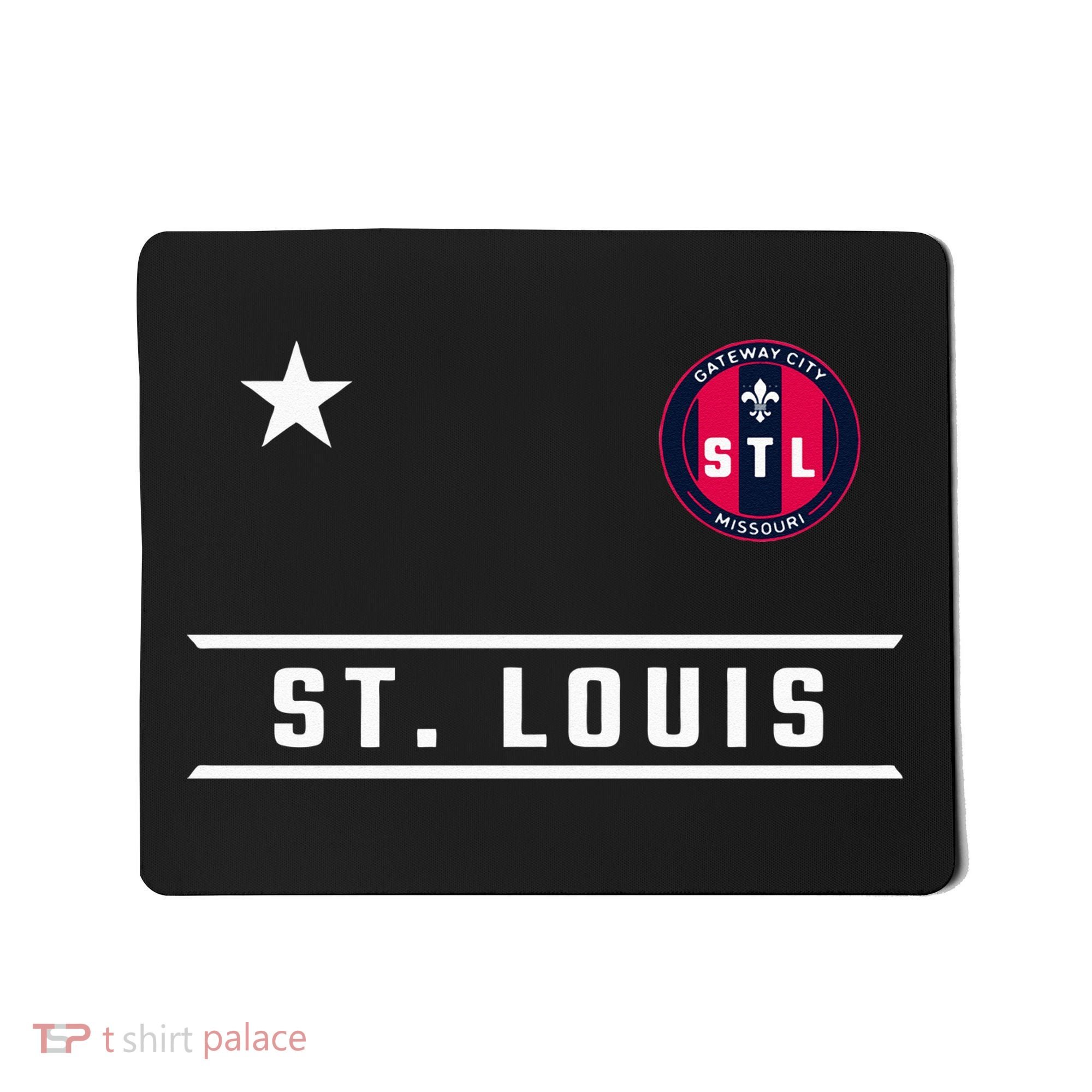 St Louis Missouri Fleur De Lis Badge Mousepad