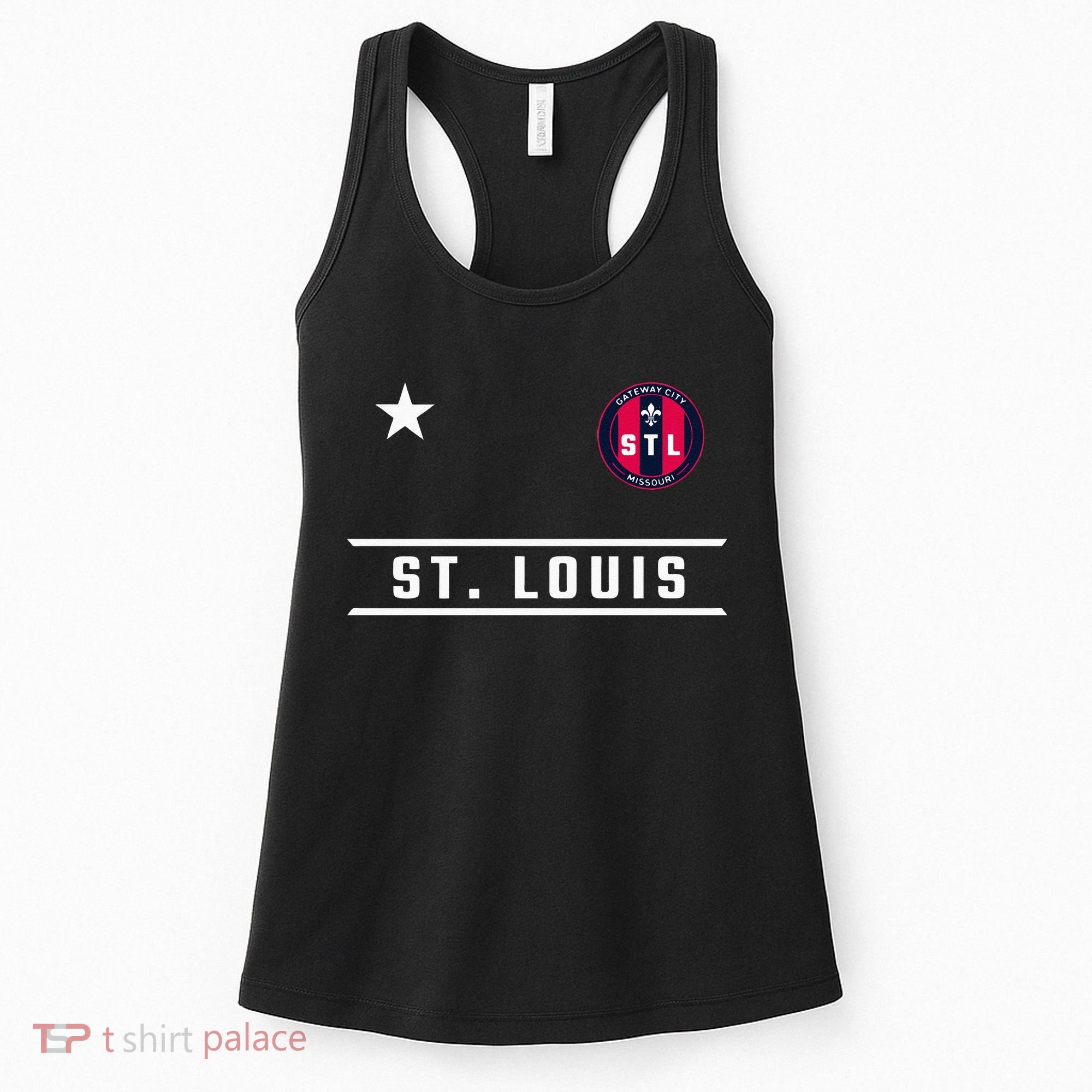 St Louis Missouri Fleur De Lis Badge Women's Tank Top