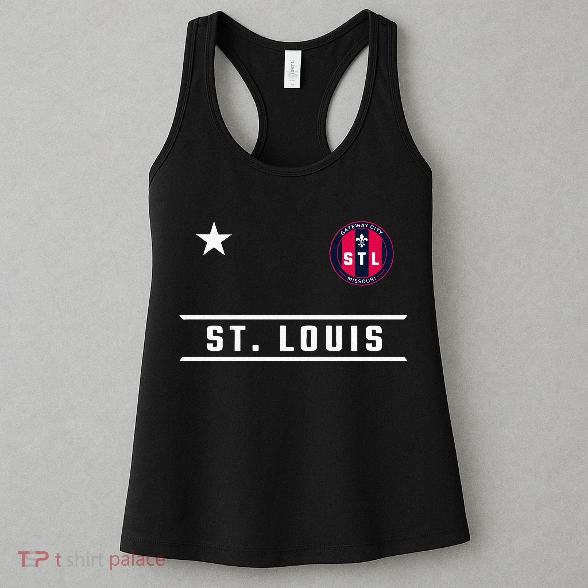 St Louis Missouri Fleur De Lis Badge Women's Tank Top