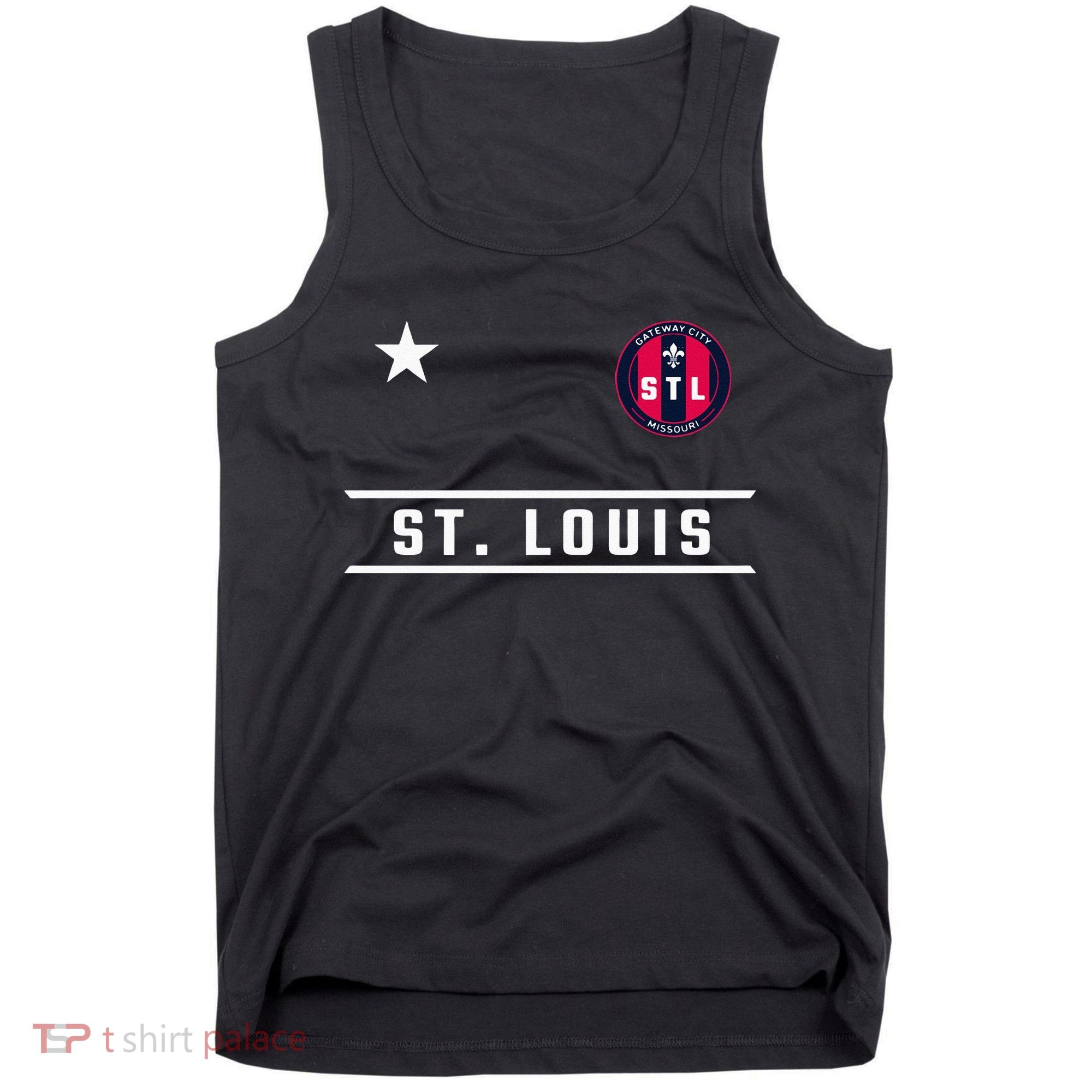 St Louis Missouri Fleur De Lis Badge Tank Top