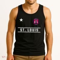 St Louis Missouri Fleur De Lis Badge Tank Top thumb 3